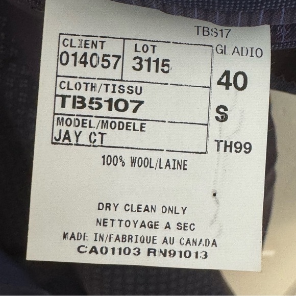 TED BAKER Endurance Jay Modern Fit Wool Blazer Blue 2 Button Size 40 Short - Picture 7 of 15